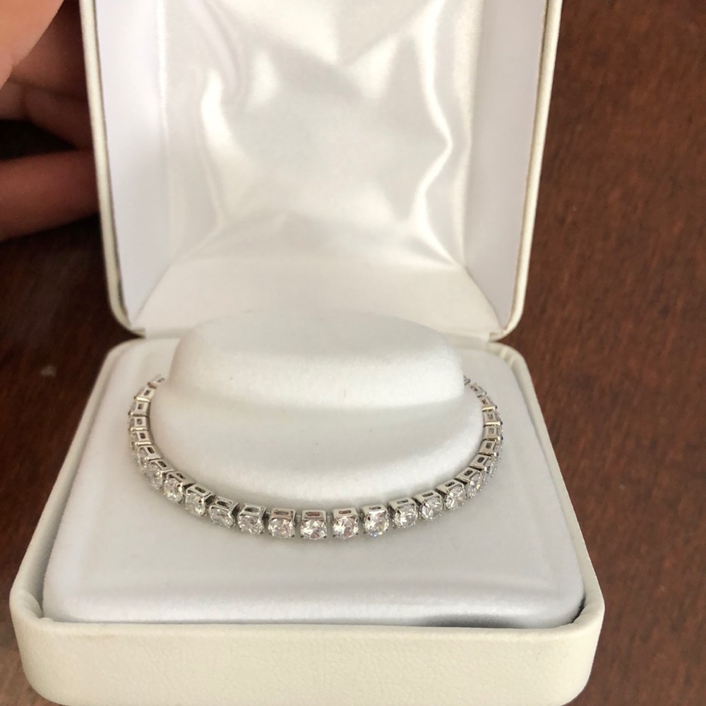 Silver never worn tennis bracelet